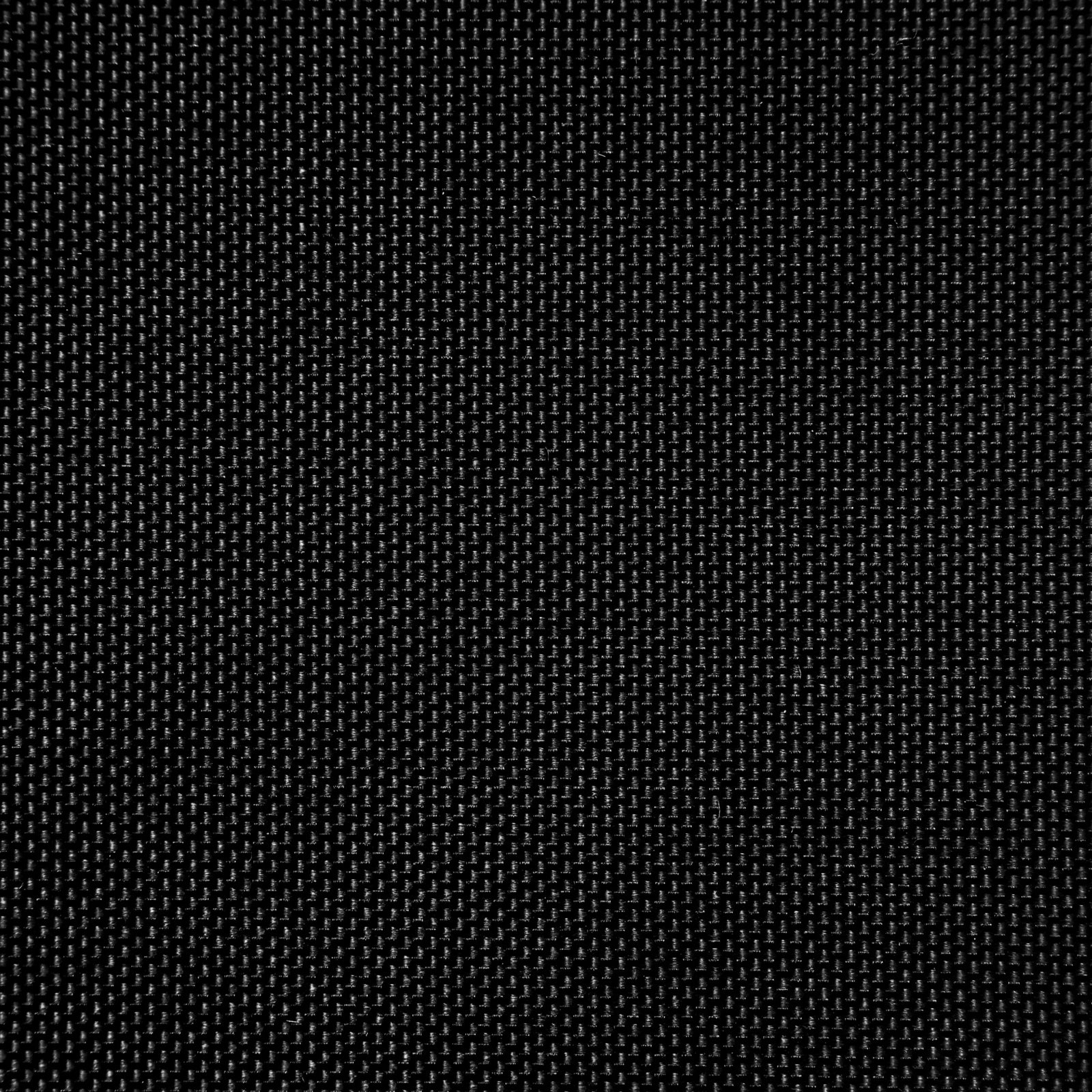 A tightly woven black fabric photographed in close detail